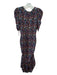 Tanya Taylor Size 0X Black & Multi Viscose Blend Abstract Butterfly Dress Black & Multi / 0X