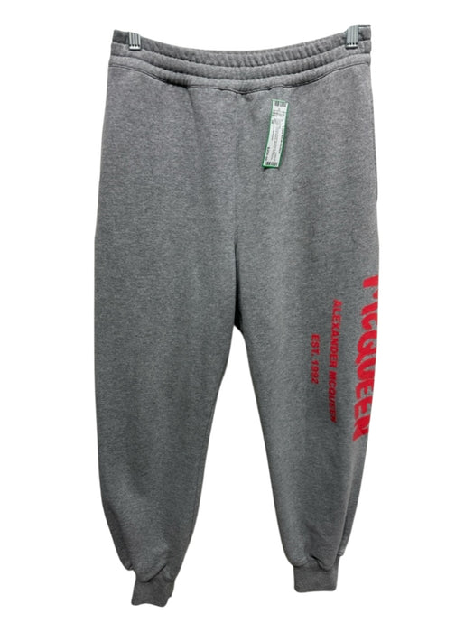 Alexander McQueen Size 38 Gray & Red Cotton Long Sleeve graphic Jogger Pant Set Gray & Red / 38