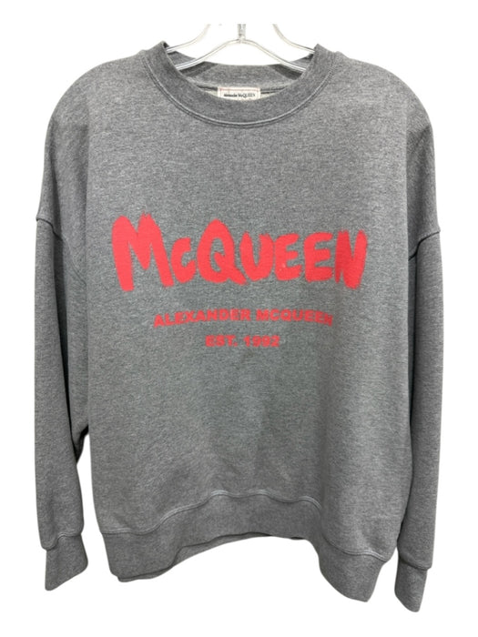 Alexander McQueen Size 38 Gray & Red Cotton Long Sleeve graphic Jogger Pant Set Gray & Red / 38