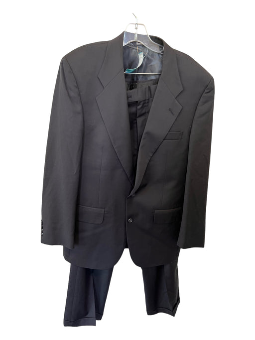 Burberry's Black Wool 2 Buttons Men's Suit Est M