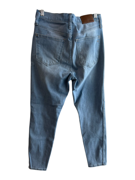 Madewell Size 28 Light Wash Cotton Distressed High Rise Whiskering Skinny Jeans Light Wash / 28