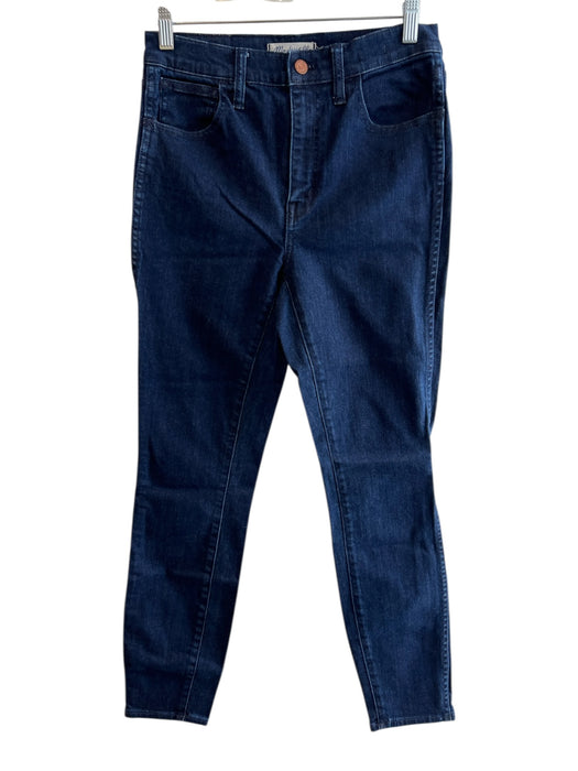 Madewell Size 28 Dark Wash Cotton Zip Fly High Rise Skinny Jeans Dark Wash / 28