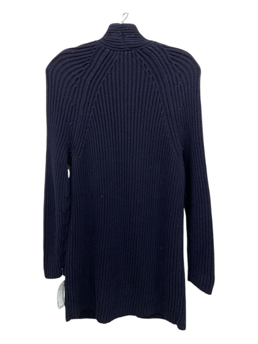 Vince Size XS Navy Blue Cotton Pockets Open Front Cardigan Sweater Navy Blue / XS