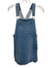 Free People Size 2 Medium Wash Cotton Denim Overall Straps Side Button Dress Medium Wash / 2