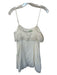 Zara Size S White Cotton Spaghetti Strap Lace Detail Dress White / S
