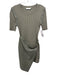 Jonathan Simkhai Size M Sage green PU Leather & Lyocell Blend Ribbed Dress Sage green / M