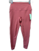 Set Active Size S Pink & White Polyester Blend Contrast Trim Athletic Set Pink & White / S