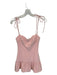 Amanda Uprichard Size XS Baby Pink Polyester Spaghetti Strap Drop Waist Dress Baby Pink / XS