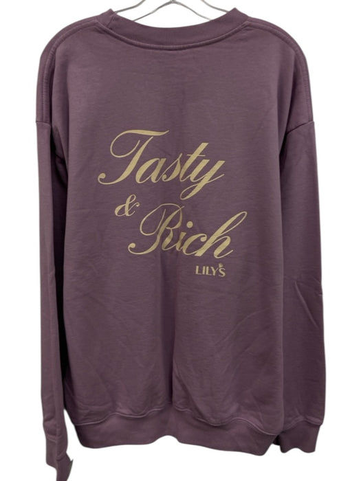 Sporty & Rich Size L Periwinkle Cotton Crewneck Graphic Print Sweatshirt Periwinkle / L