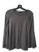 Trina Turk Size Small Gray Cotton Blend Round Neck Cape Sleeve Top Gray / Small