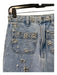 Pat Bo Size 0 Light Wash Cotton High Waist Crystal & Pearls 2 Pocket Jeans Light Wash / 0