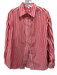 Favorite Daughter Size XS Red & White Cotton Stripe Oversized Button Down Top Red & White / XS