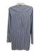 Abbey Glass Size XS Blue & White Cotton Striped Button Up Long Sleeve Dress Blue & White / XS