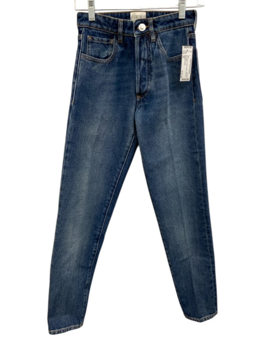 GWYN Size 24 Medium Wash Cotton Button Fly Jeans Medium Wash / 24