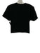 Favorite Daughter Size XS Black Cotton Short Sleeve Cropped Top Black / XS