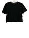 Favorite Daughter Size XS Black Cotton Short Sleeve Cropped Top Black / XS