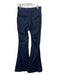 BlankNYC Size 28 Indigo Wash Cotton Blend Elastic Waist High Rise Flare Jeans Indigo Wash / 28