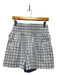 Hill House Size S Blue & White Cotton High Waist Checkered Shorts Blue & White / S