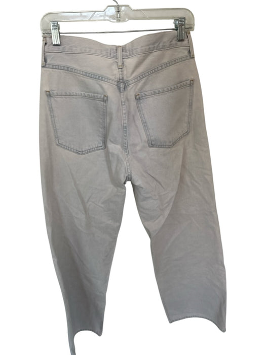 Agolde Size 27 Light Wash Organic Cotton High Waist Button Fly Wide Leg Jeans Light Wash / 27