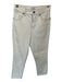 Wrangler Size 27 Cream & Brown Cotton High Waist Stitching Straight Leg Jeans Cream & Brown / 27