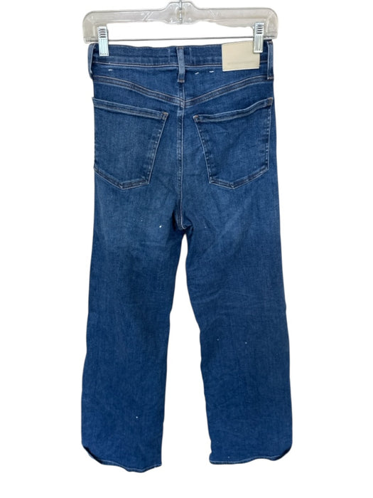 Citizens of Humanity Size 25 Dark Wash Cotton Blend High Waist Wide Leg Jeans Dark Wash / 25