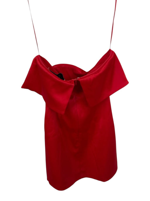 endless rose Size S Red Polyester Blend Strapless Back Zip Dress Red / S