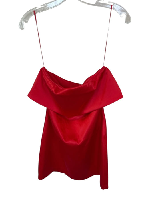 endless rose Size S Red Polyester Blend Strapless Back Zip Dress Red / S