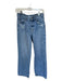 Zara Size 4 Light Wash Cotton High Waist Wide Leg Jeans Light Wash / 4