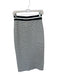 Ramy Brook Size S Navy & white Cotton Blend Waist Band Slit Midi Skirt Navy & white / S