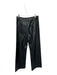 Maeve Size 26 Black Vegan Leather Front Pocket Leather Wide Leg Pants Black / 26