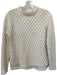 La Vie Size S White Wool Knit Full Length Holes Sweater White / S
