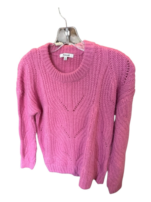 Madewell Size XS Pink Acrylic Blend Knit Long Sleeve Sweater Pink / XS