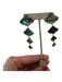 Mignonne Gavigan Gold & Blue Mother of Pearl Post Back Dangle Earrings Gold & Blue