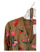 Pearl by Lela Rose Size 2 Brown & Red Cotton Long Balloon Sleeve Flowers Dress Brown & Red / 2