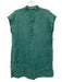 Eileen Fisher Size XXS Teal Green Missing Fabric Tag Cap Sleeve Pocketed Dress Teal Green / XXS