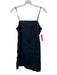 Madewell Size 0 Black Linen Spaghetti Strap Paneled Pocketed Dress Black / 0