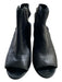 Donald Pliner Shoe Size 5.5 Black Leather Peep Toe Block Heel Side Zip Shoes Black / 5.5