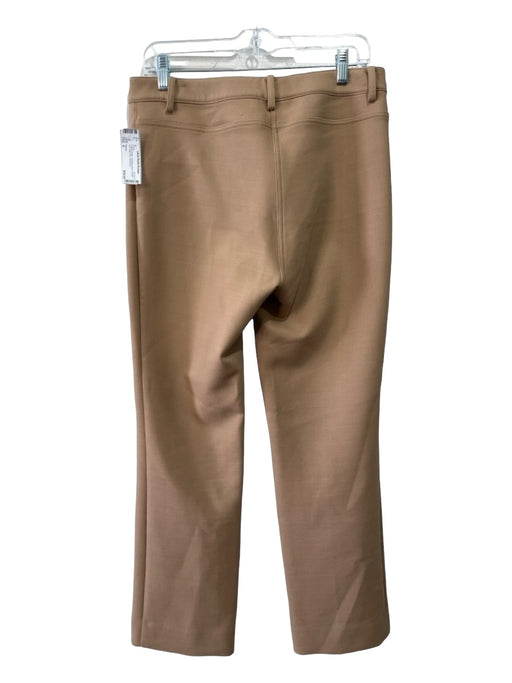 Theory Size 6 Camel Brown Polyester Blend Straight Cut High Rise Pants Camel Brown / 6