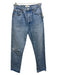 Agolde Size 25 Light Wash Cotton Denim Button Fly High Rise Ripped Knee Jeans Light Wash / 25