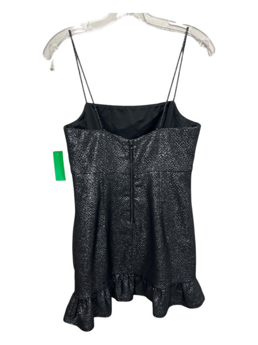 Saylor Size S Gunmetal & black Polyester & Lurex Spaghetti Strap Dress Gunmetal & black / S