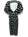 ASTR The Label Size S Black & White Viscose & Linen Abstract Shape Midi Dress Black & White / S