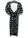ASTR The Label Size S Black & White Viscose & Linen Abstract Shape Midi Dress Black & White / S