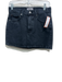Agolde Size 24 Charcoal Black Cotton Denim Zip & Button Pockets Mini Skirt Charcoal Black / 24