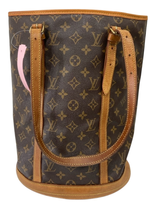 Louis Vuitton Brown Print Coated Canvas Monogram Bucket Bag Brown Print / M/L