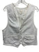 Favorite Daughter Size S White Cotton Denim Sleeveless Button Front Vest Top White / S