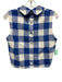 Veronica Beard Size 6 Cream Beige & Blue Cotton Blend Sleeveless Checked Top Cream Beige & Blue / 6