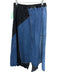 Sea New York Size 4 Medium Wash & Black Cotton Denim Elastic Back Midi Skirt Medium Wash & Black / 4