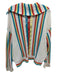 Solid & Striped Size XS White, Red & Multi Cotton Knit Striped V Neck Sweater White, Red & Multi / XS