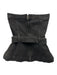 Reformation Size 2 Black Cotton Dendrite Belt Strapless Top Black / 2