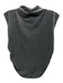 Reformation Size S Silver Gray Polyester Velveteen Rouched Sleeveless Top Silver Gray / S